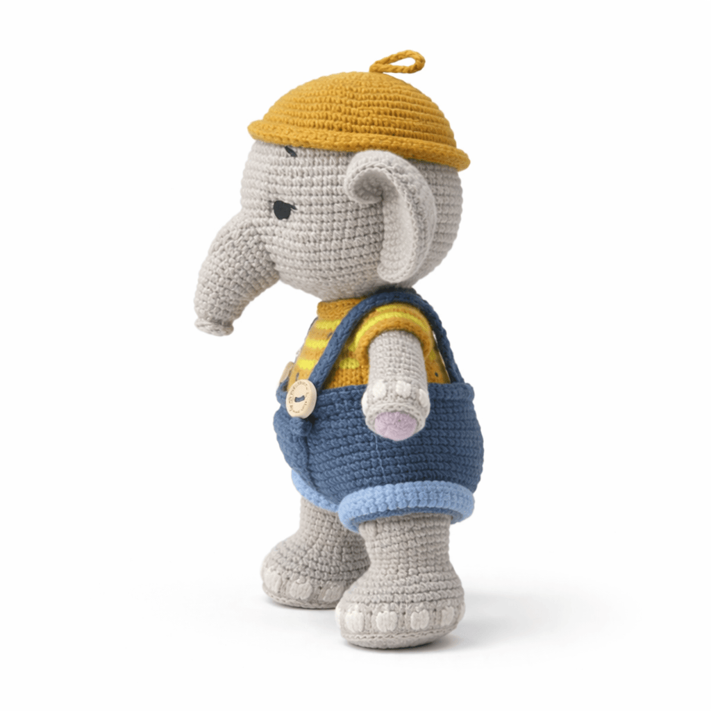 Crochet Elephant Plush Gift Set Oh My Plushie