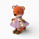 Crochet Fox Doll in Purple Dress Oh My Plushie
