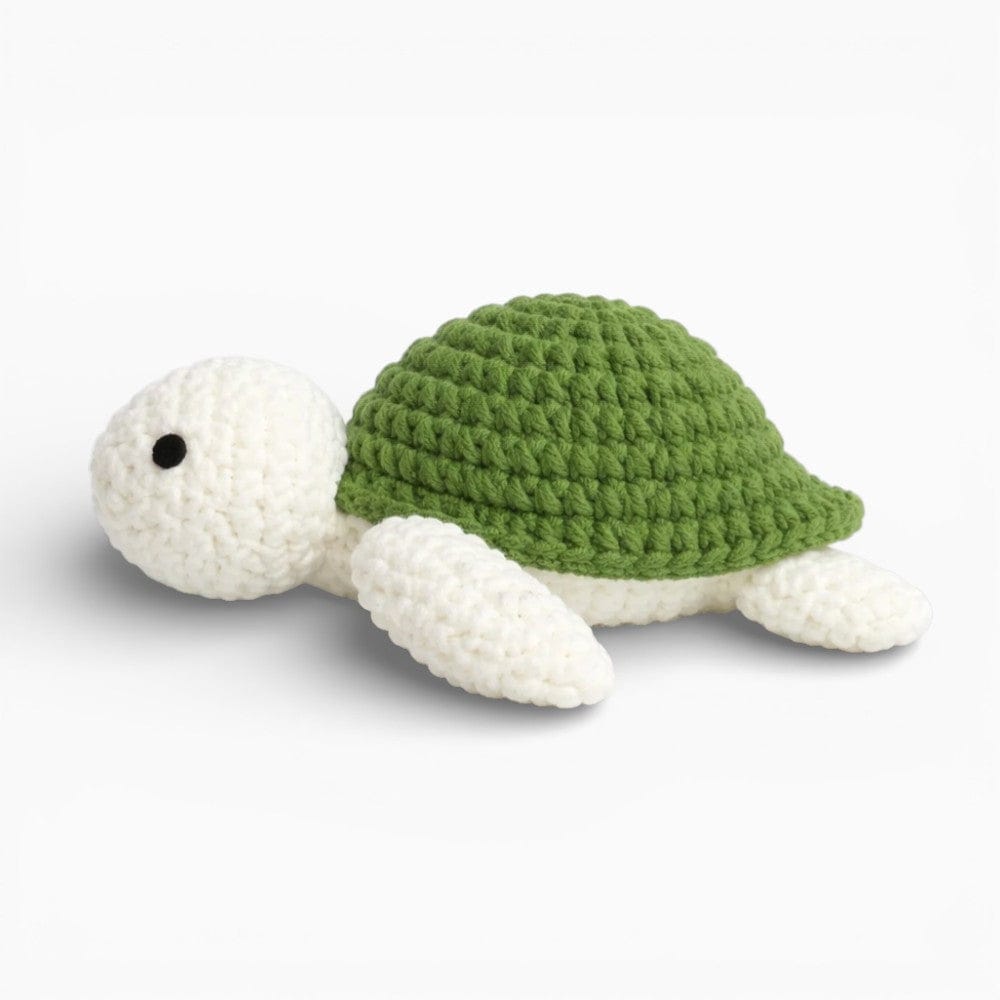 Crochet Green White Turtle Plush Oh My Plushie