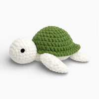 Crochet Green White Turtle Plush Oh My Plushie