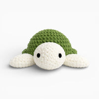 Crochet Green White Turtle Plush Oh My Plushie