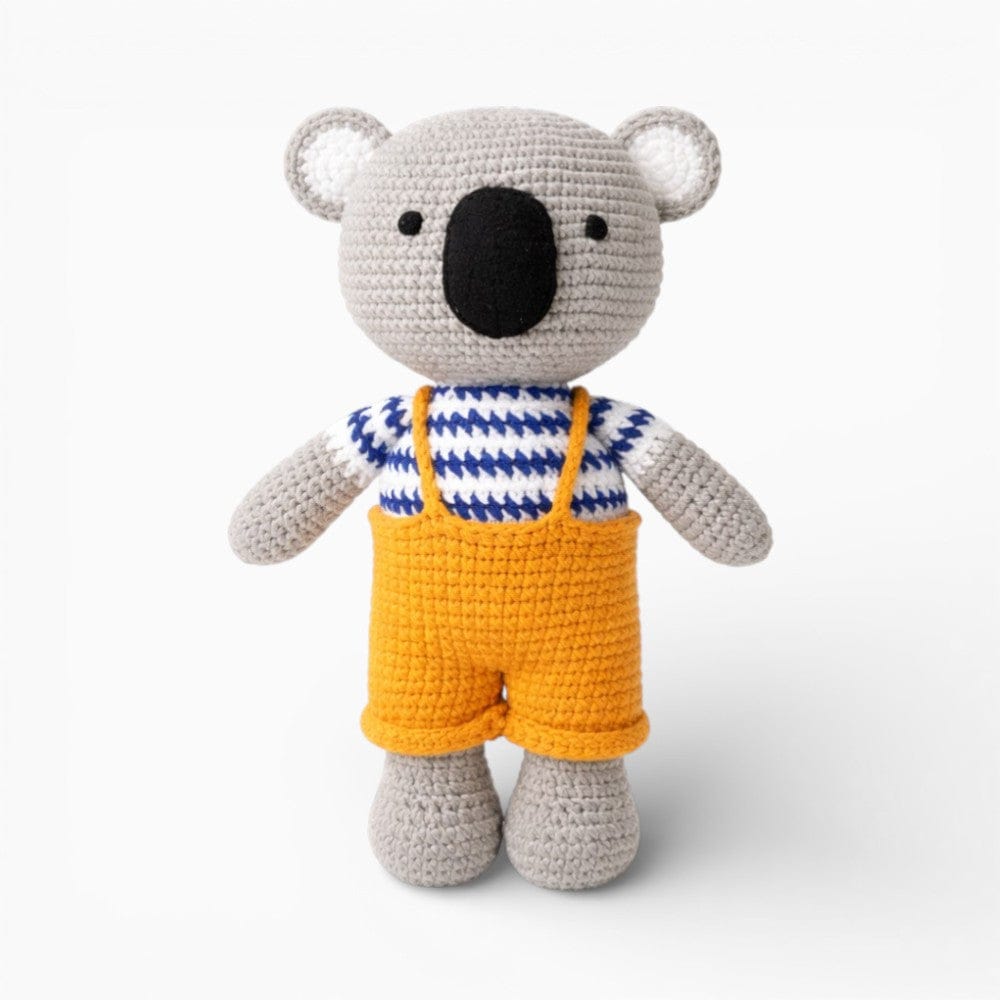 Crochet Koala Plush with Yellow Dungarees Oh My Plushie