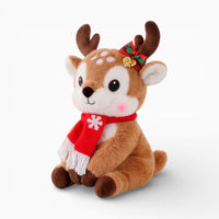 Cuddly Reindeer Plush with Christmas Scarf Oh My Plushie