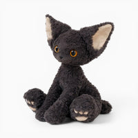 Curly Black Cat Plush Oh My Plushie