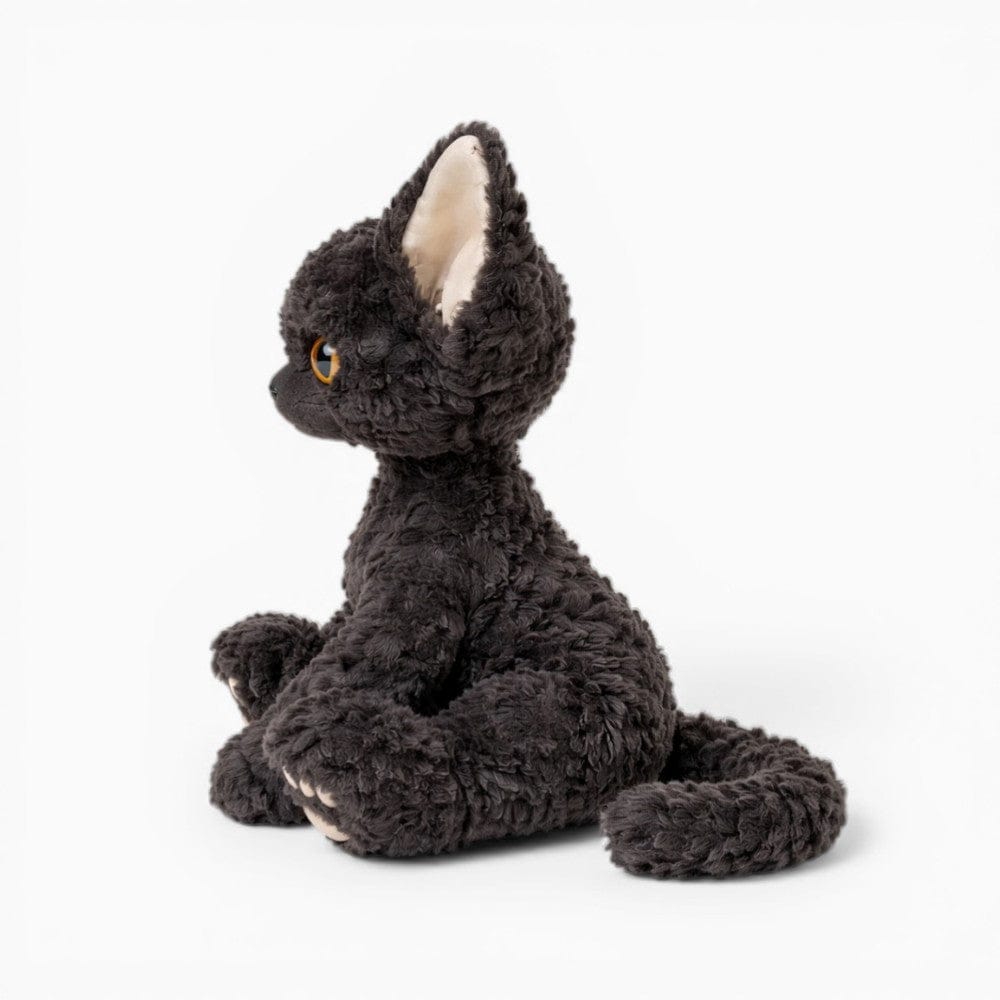 Curly Black Cat Plush Oh My Plushie