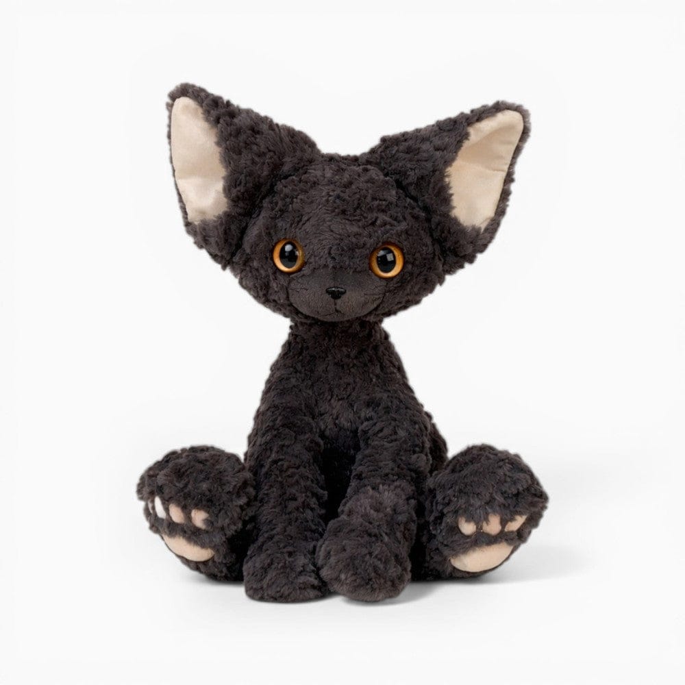 Curly Black Cat Plush Oh My Plushie