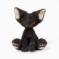 Curly Black Cat Plush Oh My Plushie