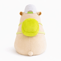 Cute Capybara Plush with Backpack and Cap Oh My Plushie