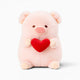 Cute Pink Pig Plush with Heart Oh My Plushie