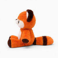 Cute Red Sitting Fluffy Panda Plush Oh My Plushie