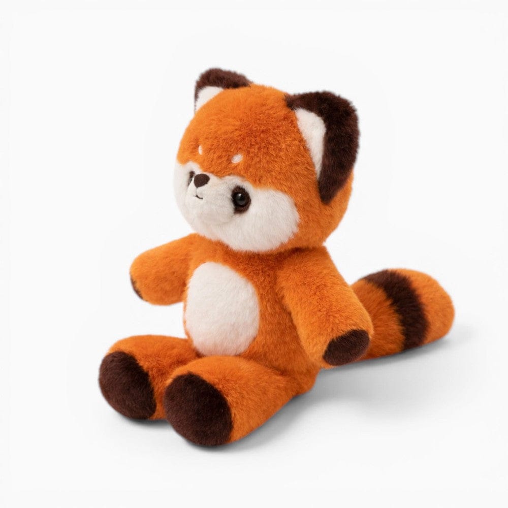 Cute Red Sitting Fluffy Panda Plush Oh My Plushie