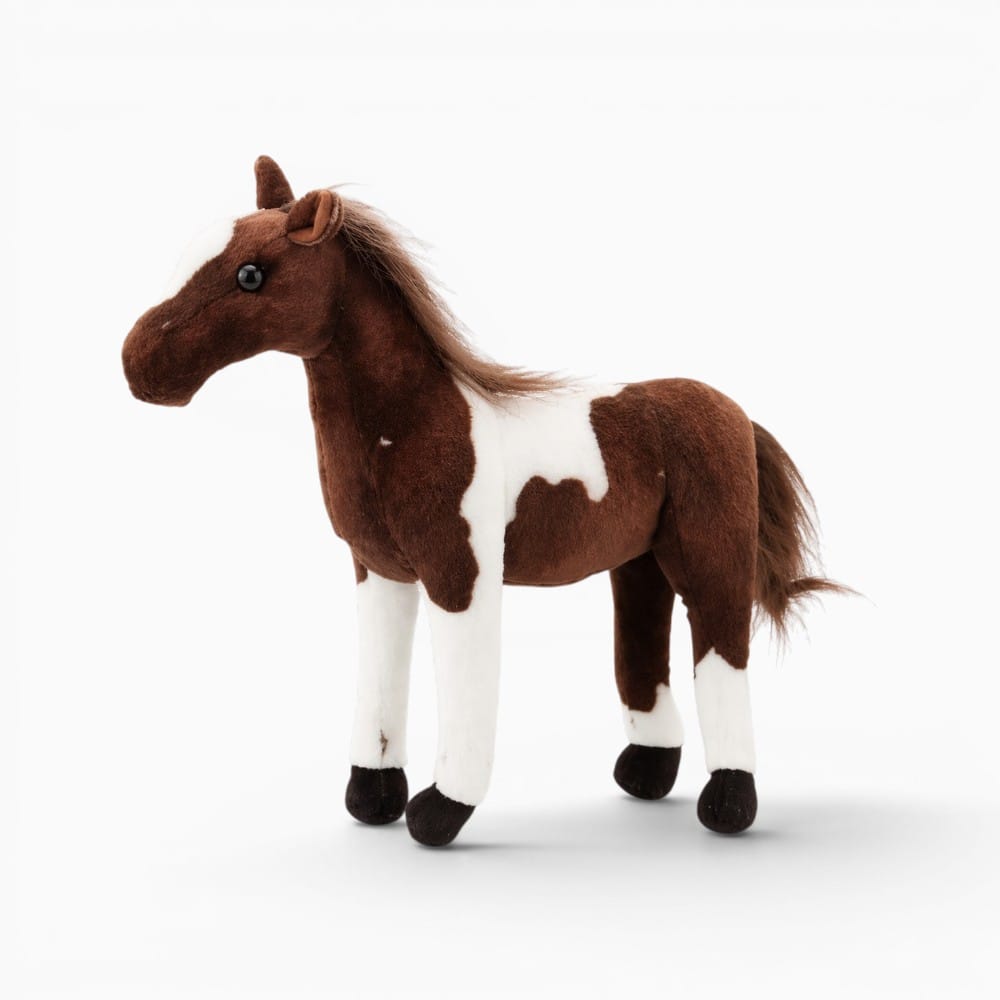 Dark Brown White Horse Plush Oh My Plushie