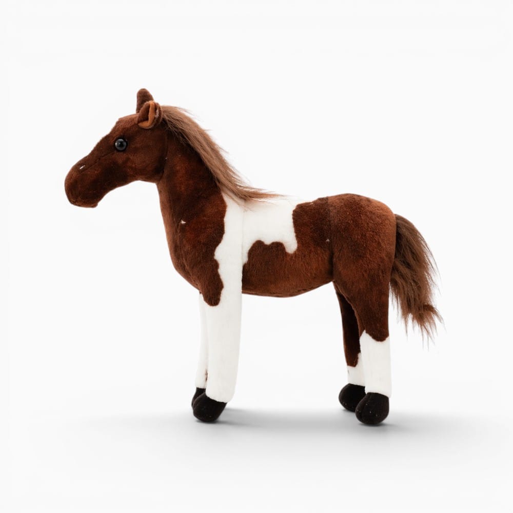 Dark Brown White Horse Plush Oh My Plushie