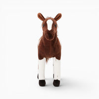 Dark Brown White Horse Plush Oh My Plushie