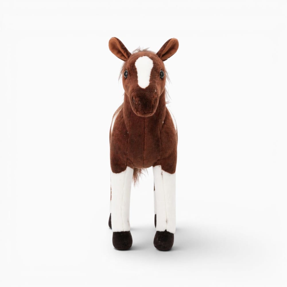 Dark Brown White Horse Plush Oh My Plushie