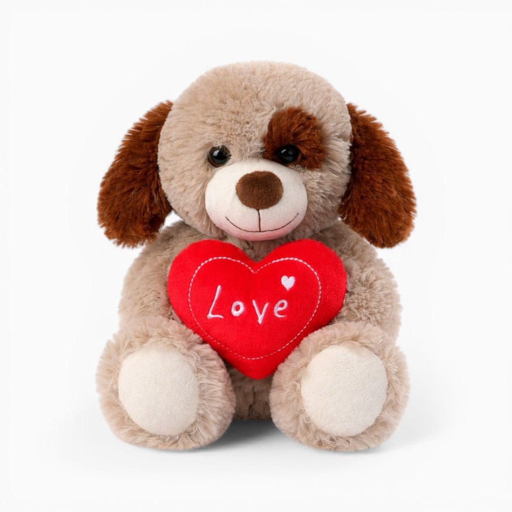 Dog Plush with Heart Valentine Gift Oh My Plushie