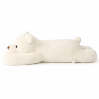 Flat Polar Bear Plush Soft Lounging Cushion Oh My Plushie