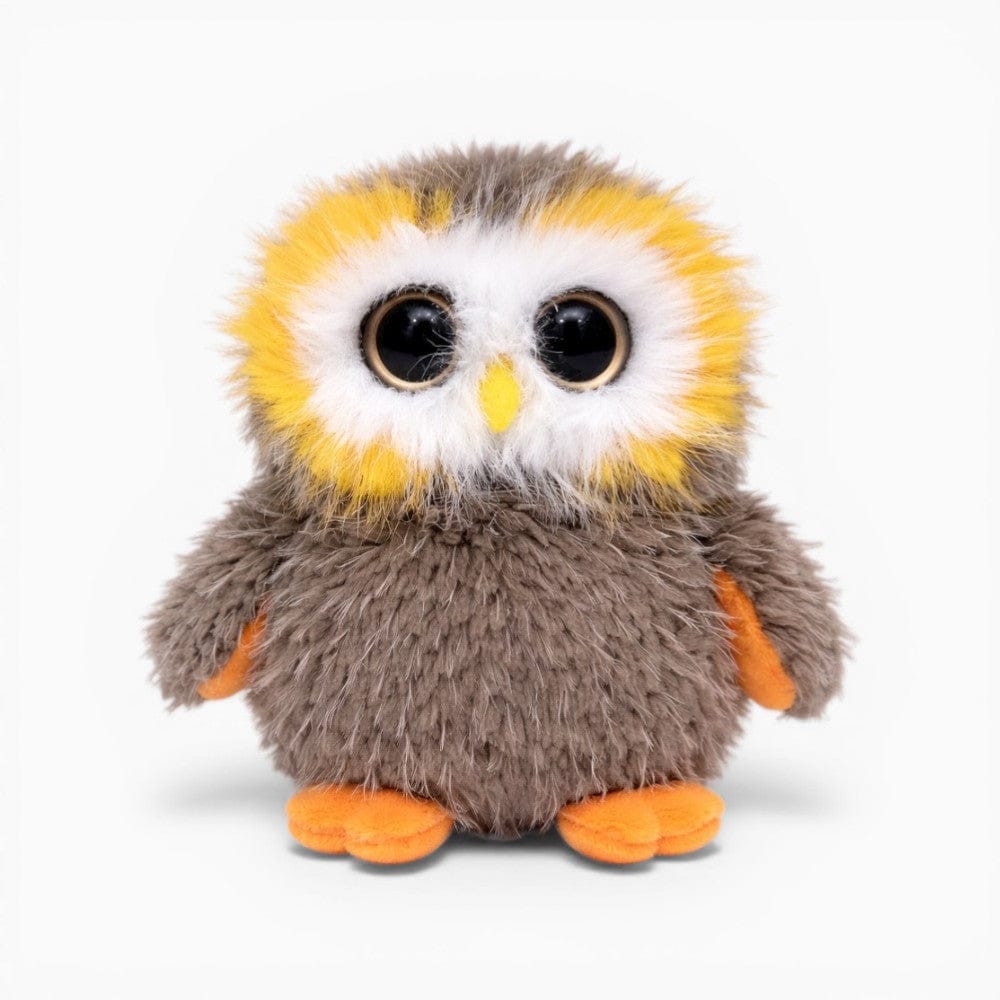 Fluffy Owl Plush with Large Eyes Oh My Plushie