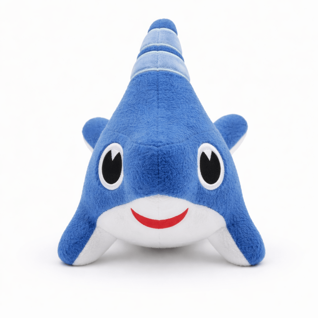 Funny Blue Shark Plush Oh My Plushie