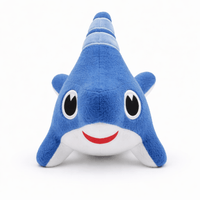 Funny Blue Shark Plush Oh My Plushie