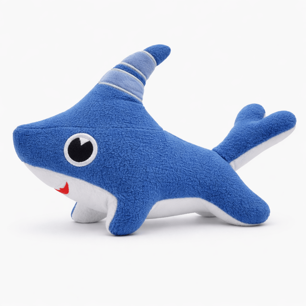 Funny Blue Shark Plush Oh My Plushie