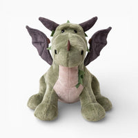 Green Dragon Plush with Purple Wings Oh My Plushie