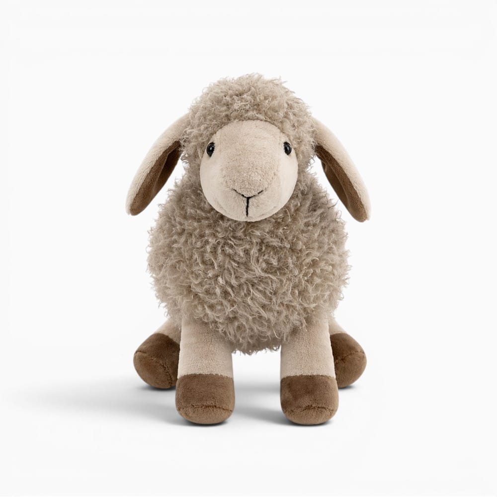 Grey Cotton Lamb Plush Oh My Plushie