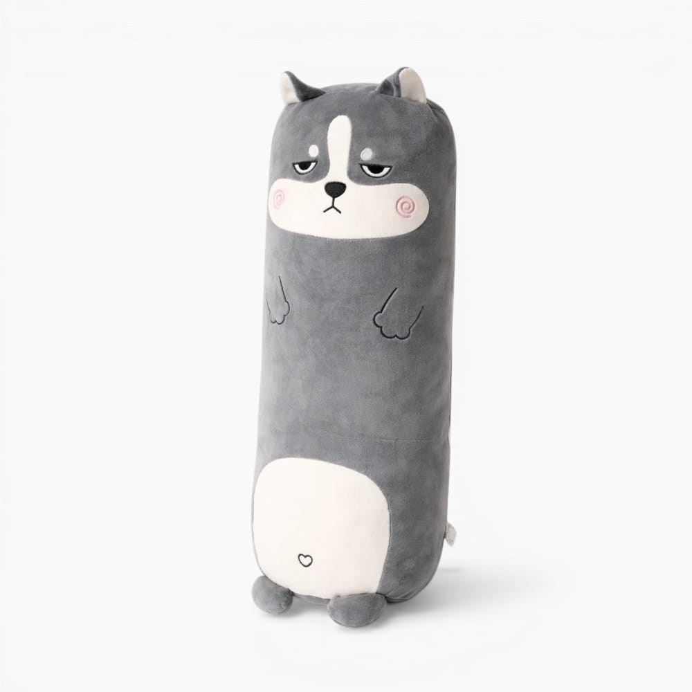 Grey Dog Pillow Oh My Plushie