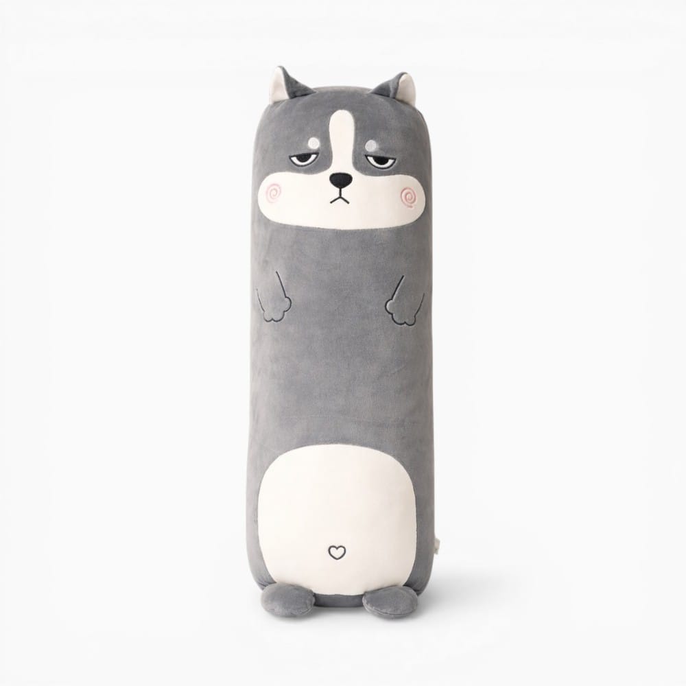 Grey Dog Pillow Oh My Plushie