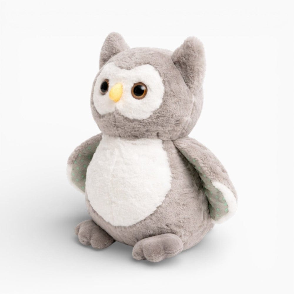 Grey Fluffy Owl Plush Oh My Plushie