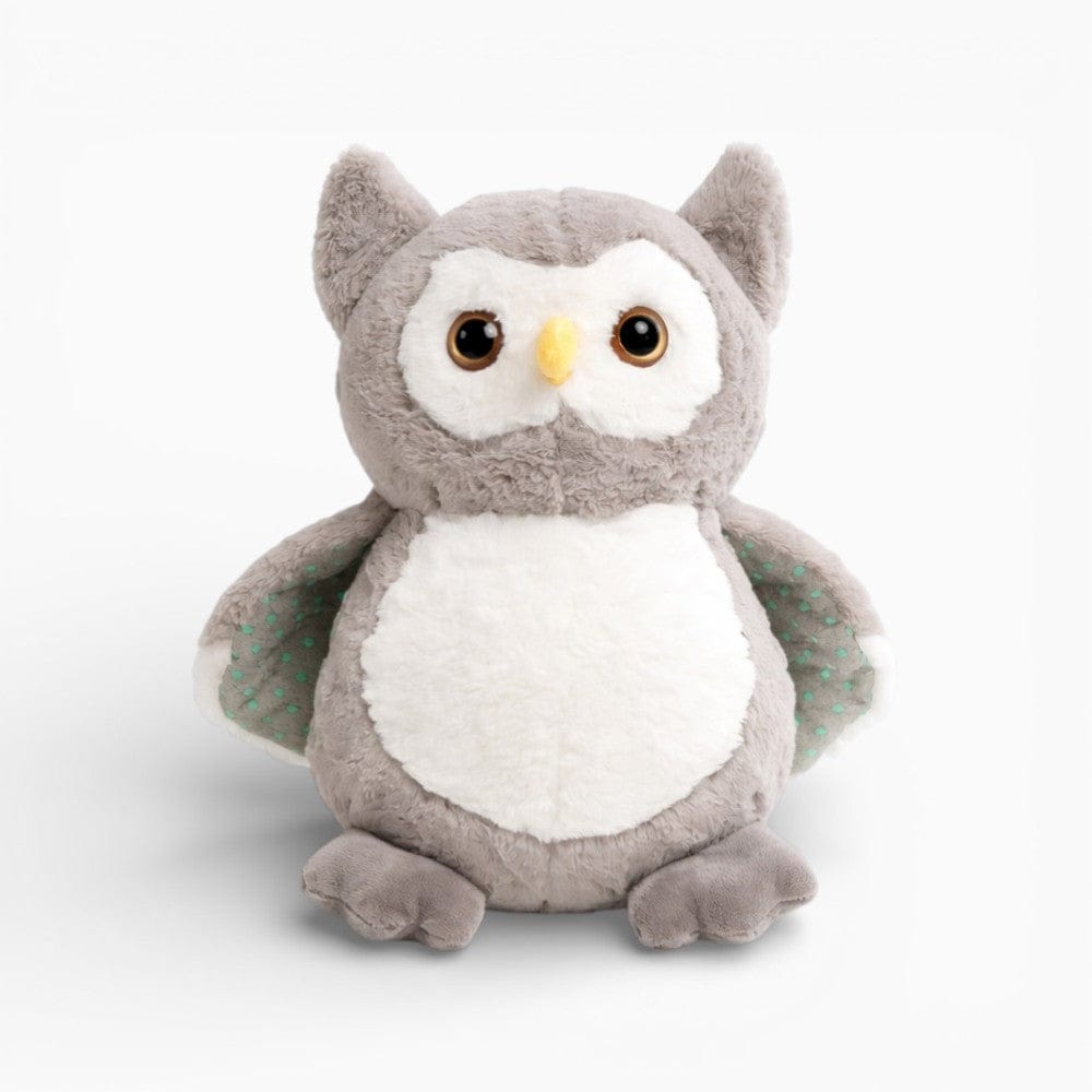 Grey Fluffy Owl Plush Oh My Plushie