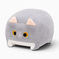 Grey Square Cat Plush Oh My Plushie