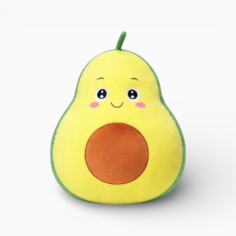 Kawaii Avocado Plush Pillow with Face Oh My Plushie