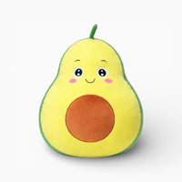 Kawaii Avocado Plush Pillow with Face Oh My Plushie