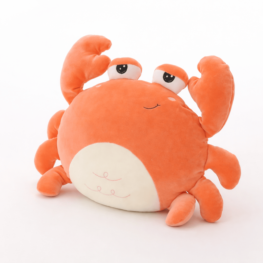Kawaii Crab Plush with Friendly Face Oh My Plushie