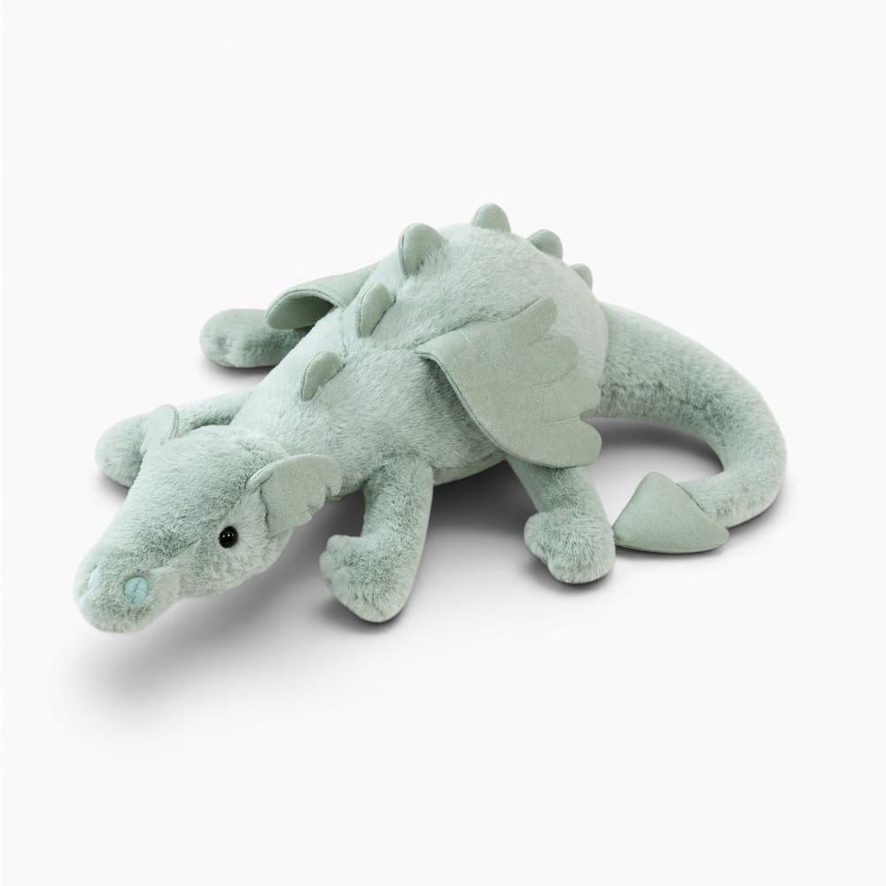 Kawaii Sage Green Dragon Plush Oh My Plushie