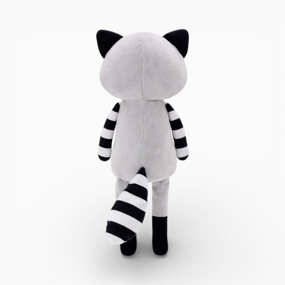 Lanky Raccoon Plush with Black White Tail Oh My Plushie