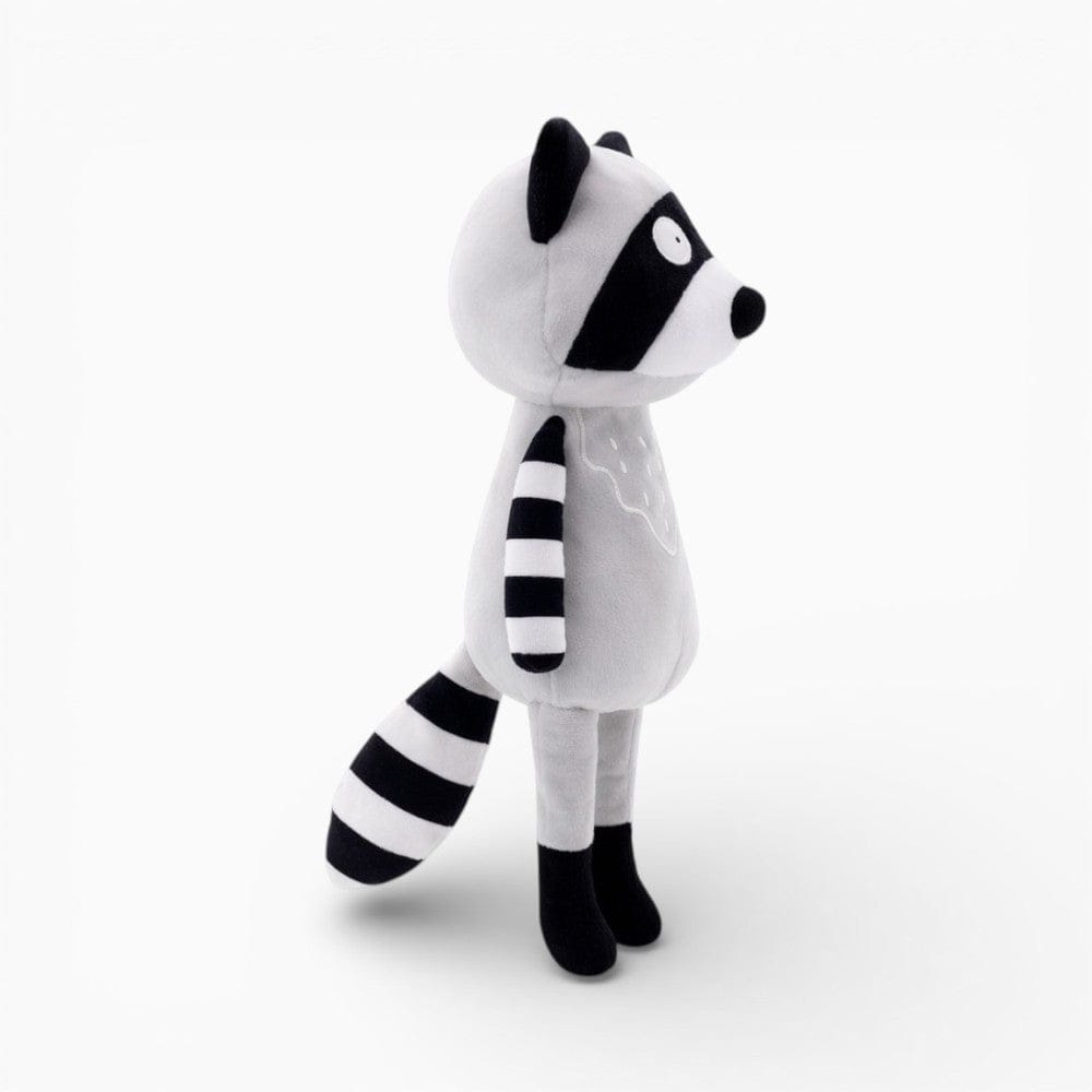 Lanky Raccoon Plush with Black White Tail Oh My Plushie