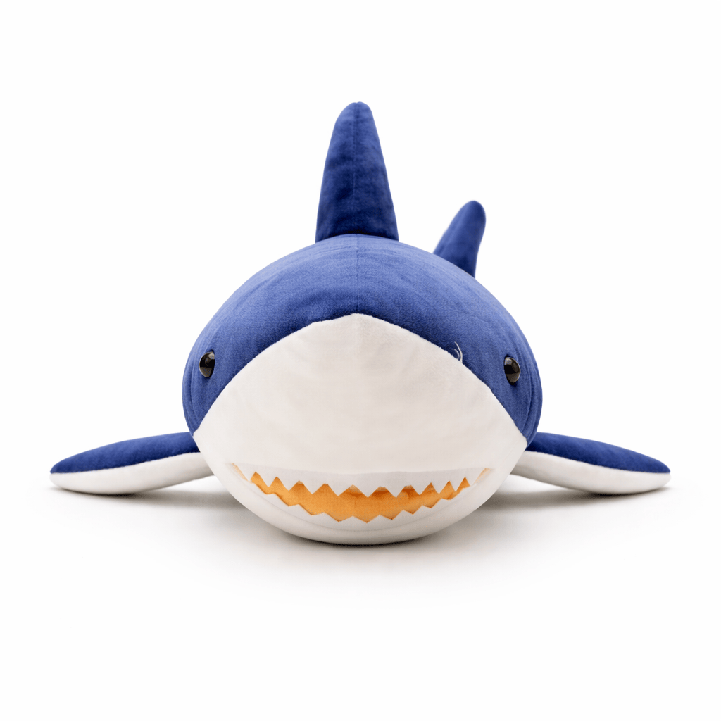 Large Dark Blue Shark Plush Oh My Plushie