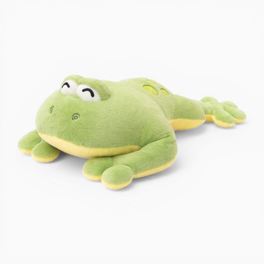 Large Green Frog Plush Lounging Cushion Oh My Plushie