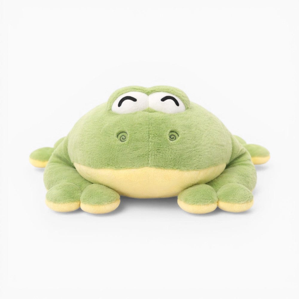 Large Green Frog Plush Lounging Cushion Oh My Plushie