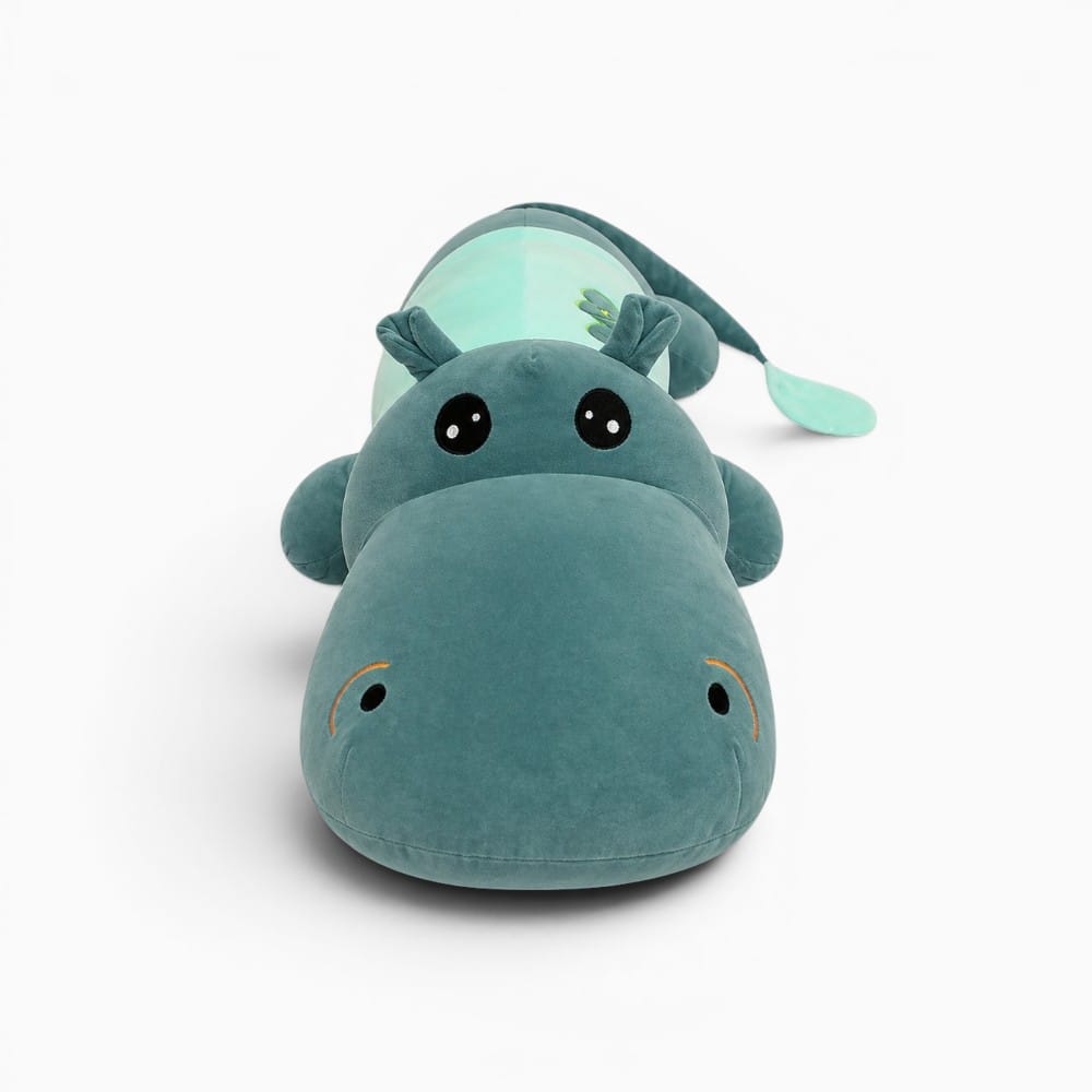 Large Green Hippo Plush Oh My Plushie