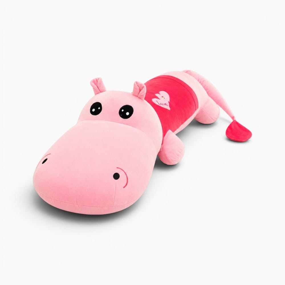 Large Pink Hippo Plush Oh My Plushie