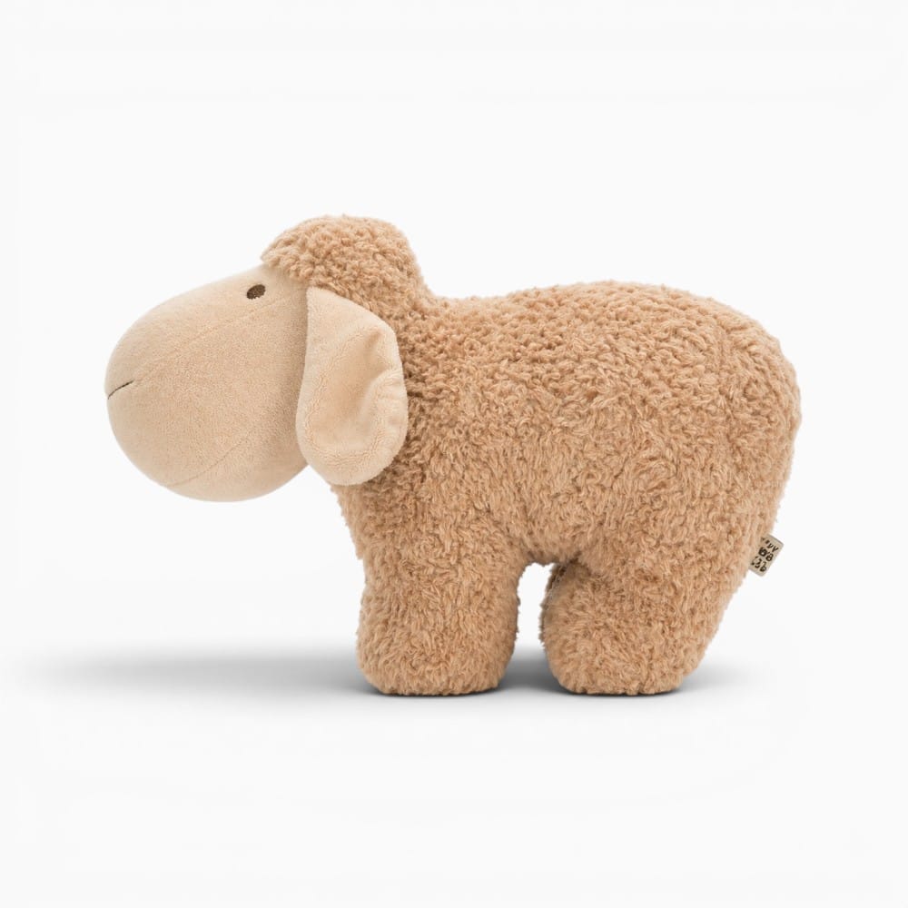 Light Brown Sheep Plush Pillow Oh My Plushie