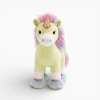 Light Green Unicorn Plush with Rainbow Mane Oh My Plushie