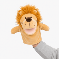 Lion Plush Hand Puppet Oh My Plushie