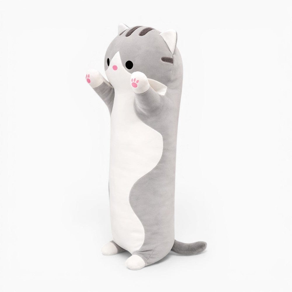 Long Grey White Cat Plush Oh My Plushie