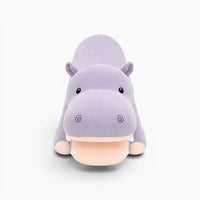 Long Purple Hippo Pillow Oh My Plushie