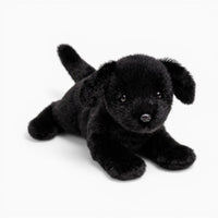 Lying Black Labrador Plush Oh My Plushie