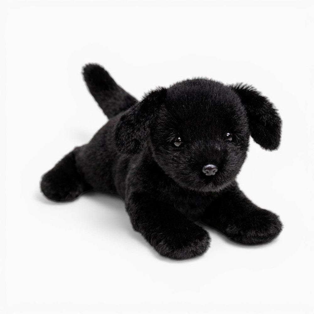 Lying Black Labrador Plush Oh My Plushie
